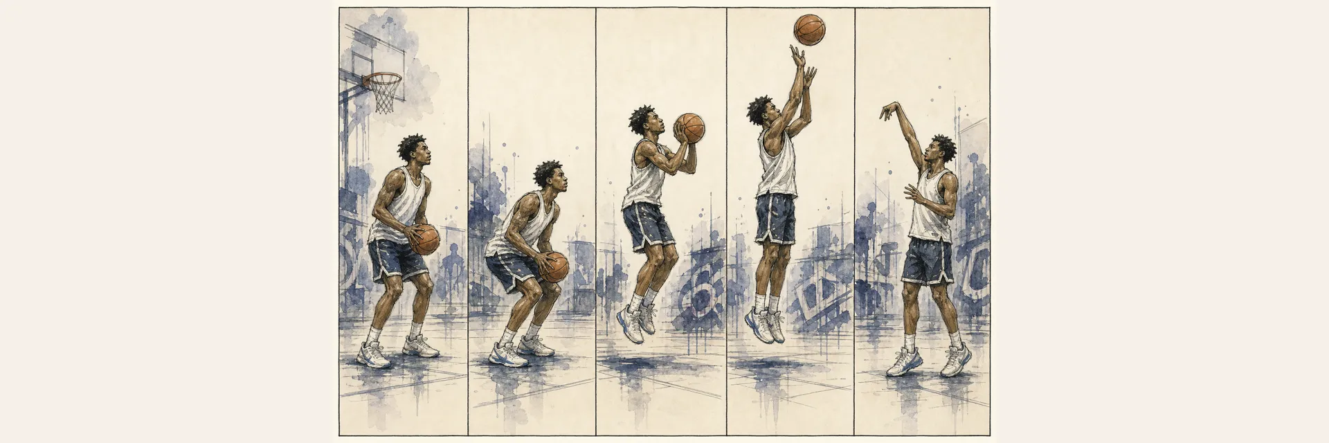 Hand-drawn sketch of locking in a repeatable shot
